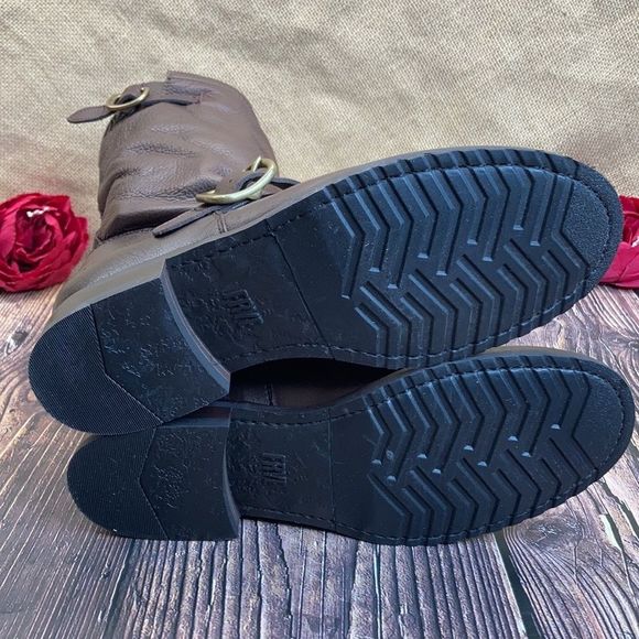 Frye Dark Brown Leather Veronica Short Boots sz7 but best for sz 6 1/2 - Picture 5 of 8